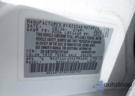 2016 Nissan Sentra S from USA, damaged, VIN 3N1AB7AP5GY331940